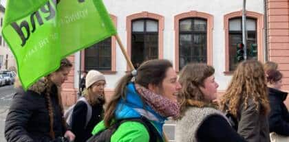 BUNDjugedn Rheinland-Pfalz bei Klimastreik