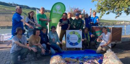 Rhein CleanUp mit BUND, BUNDjugend, Robin Wood und Rheingau Clan-Up