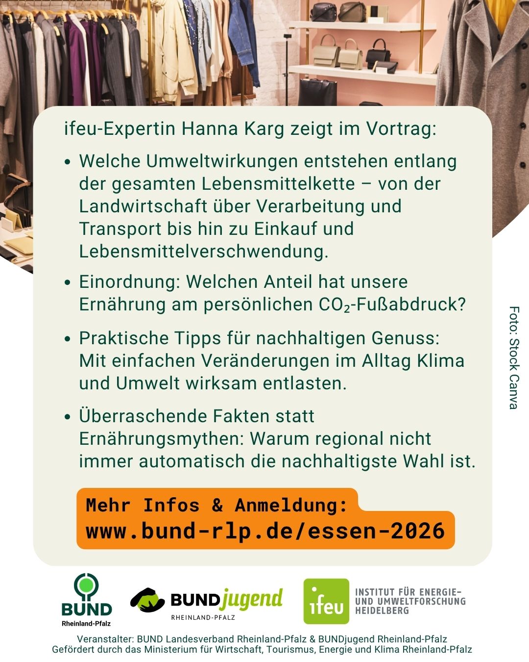 Infos zu Onlineveranstaltung nachhaltige Textilien