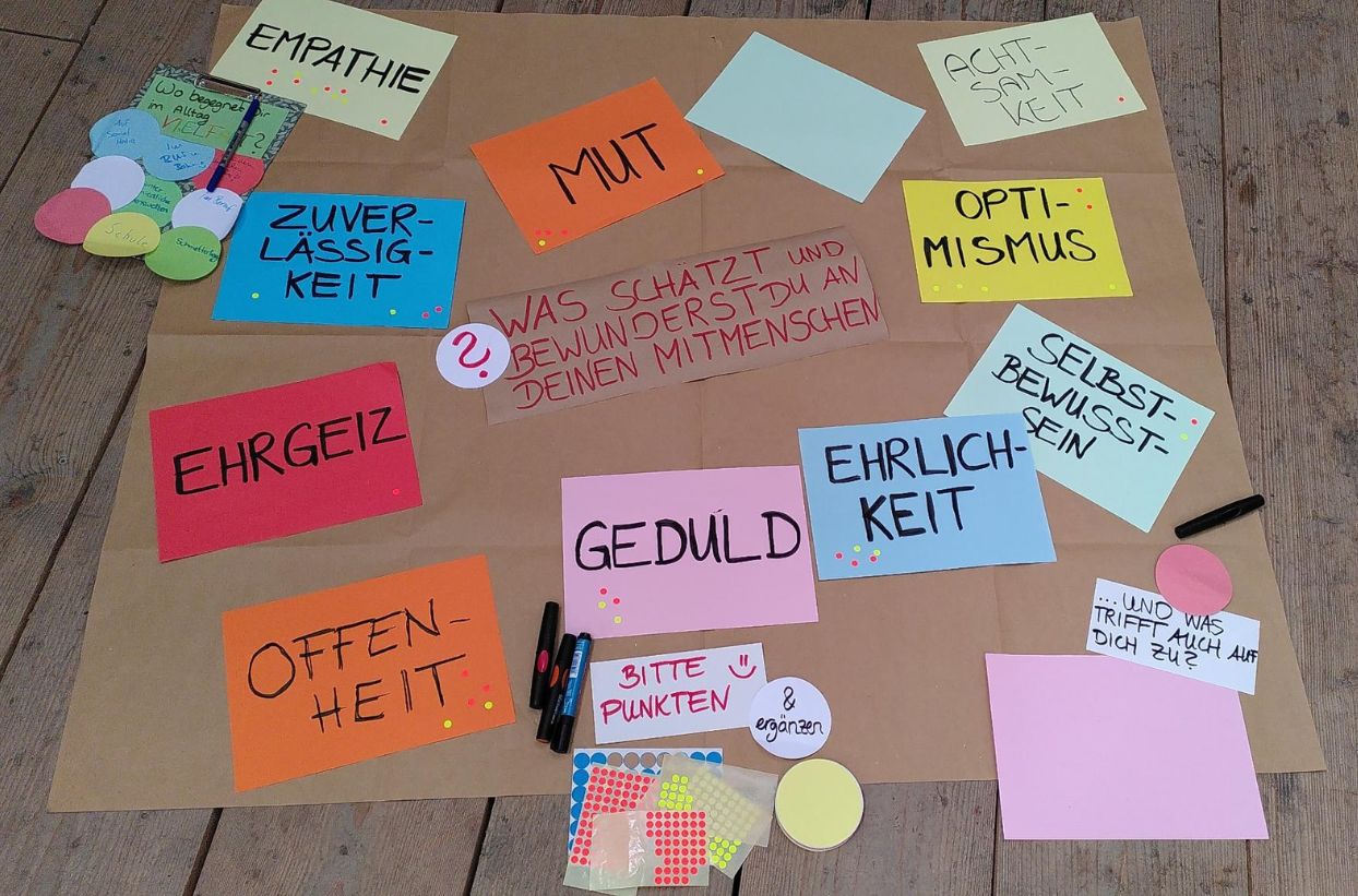 Umfrage der BUNDjugend "Was schätzt und bwunderst du an deinen Mitmenschen" bei der WOche der Artenvielfalt 2026 in Mainz