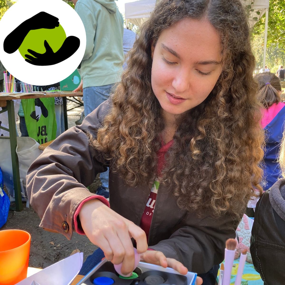 BUNDjugend RLP mit Kinderschminken bei GAIA-Familientag