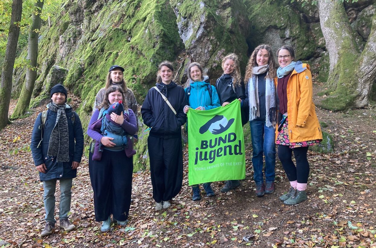 BUNDjugend Rheinland-Pfaöz Gruppenbild bei Wanderung